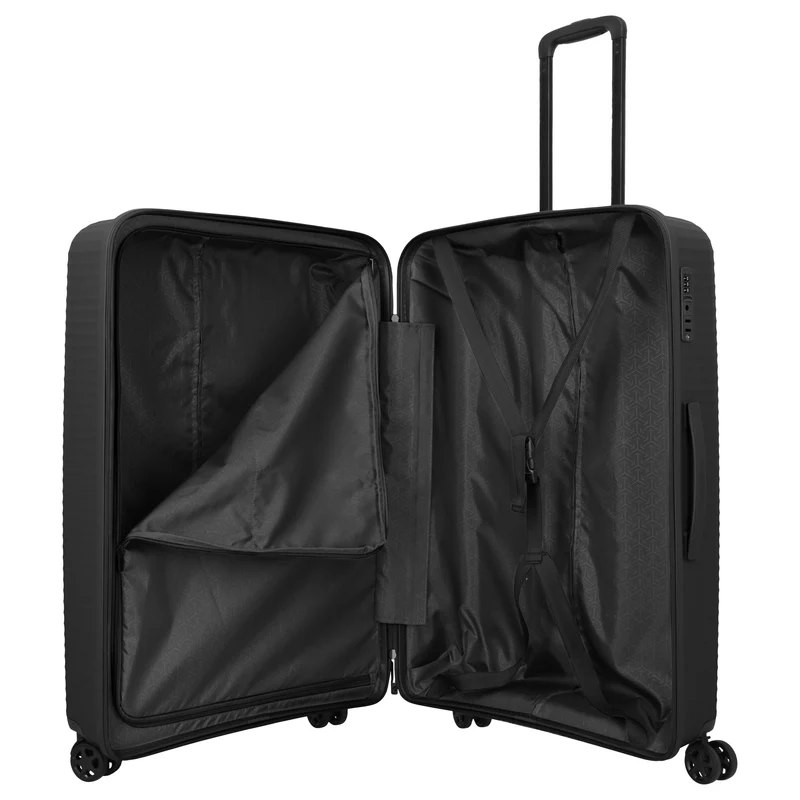 Travelite Air Stripe - Trolley de 4 ruedas 77 cm (black)