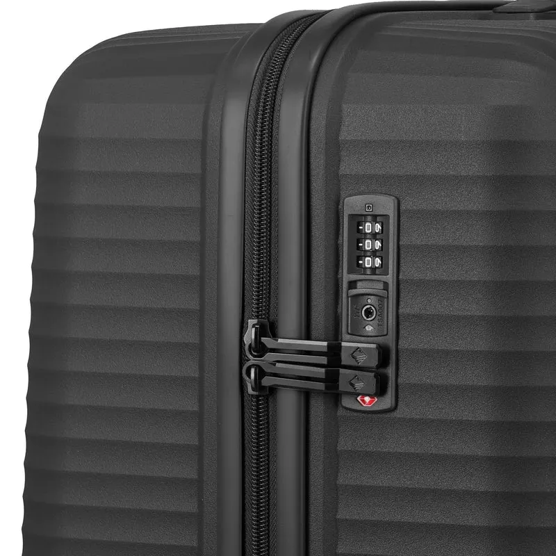 Travelite Air Stripe - Trolley de 4 ruedas 77 cm (black)