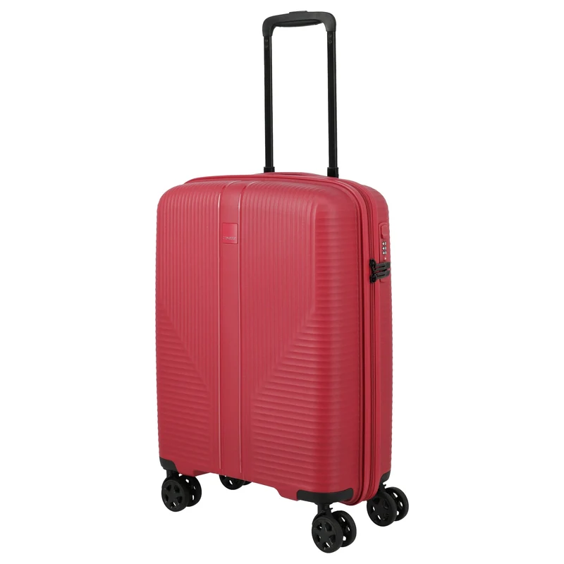 Travelite Air Stripe - Trolley de cabina con 4 ruedas 55 cm (red)