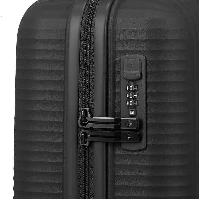 Travelite Air Stripe - Trolley de cabina con 4 ruedas 55 cm (black)