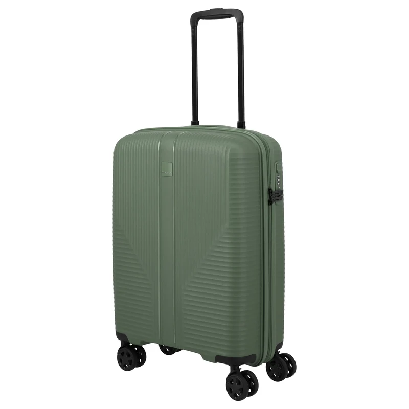 Travelite Air Stripe - Trolley de cabina con 4 ruedas 55 cm (green)