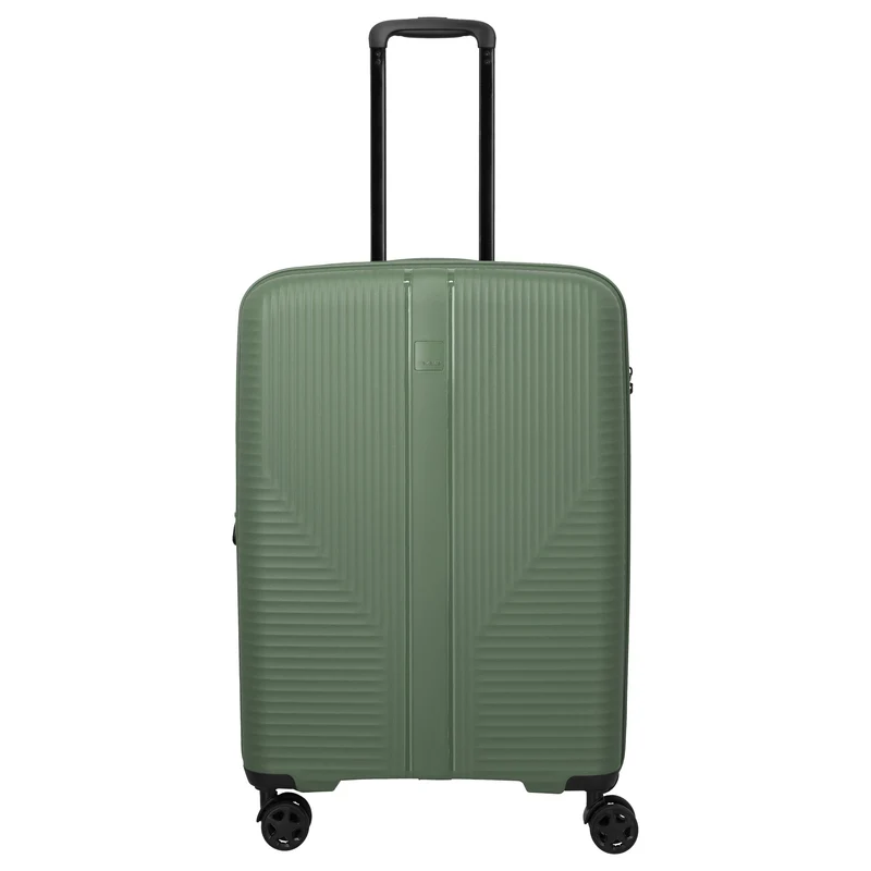Travelite Air Stripe - Trolley de 4 ruedas 66 cm expandible (green)