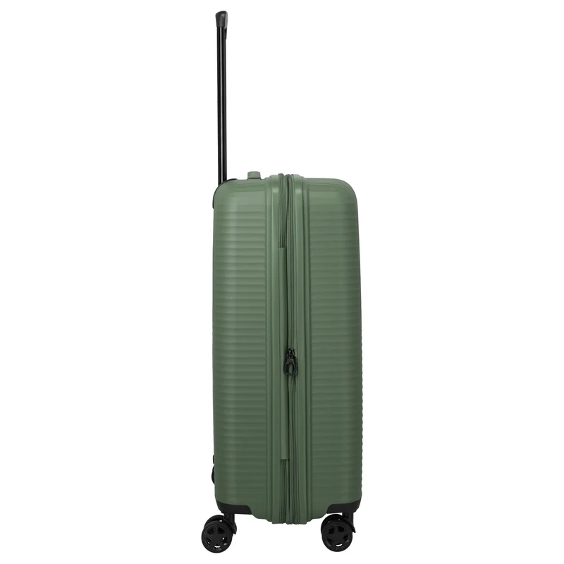 Travelite Air Stripe - Trolley de 4 ruedas 66 cm expandible (green)