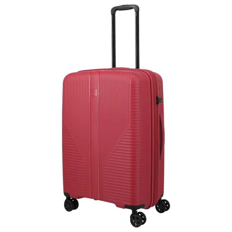 Travelite Air Stripe - Trolley de 4 ruedas 66 cm expandible (red)