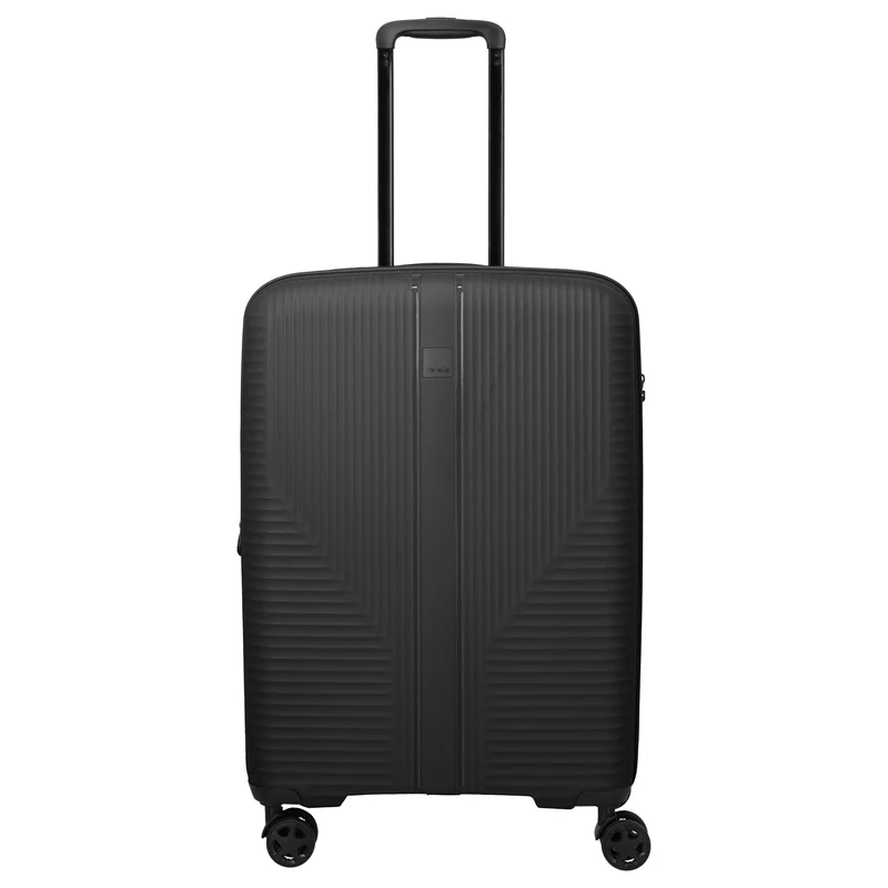 Travelite Air Stripe - Trolley de 4 ruedas 66 cm expandible (black)