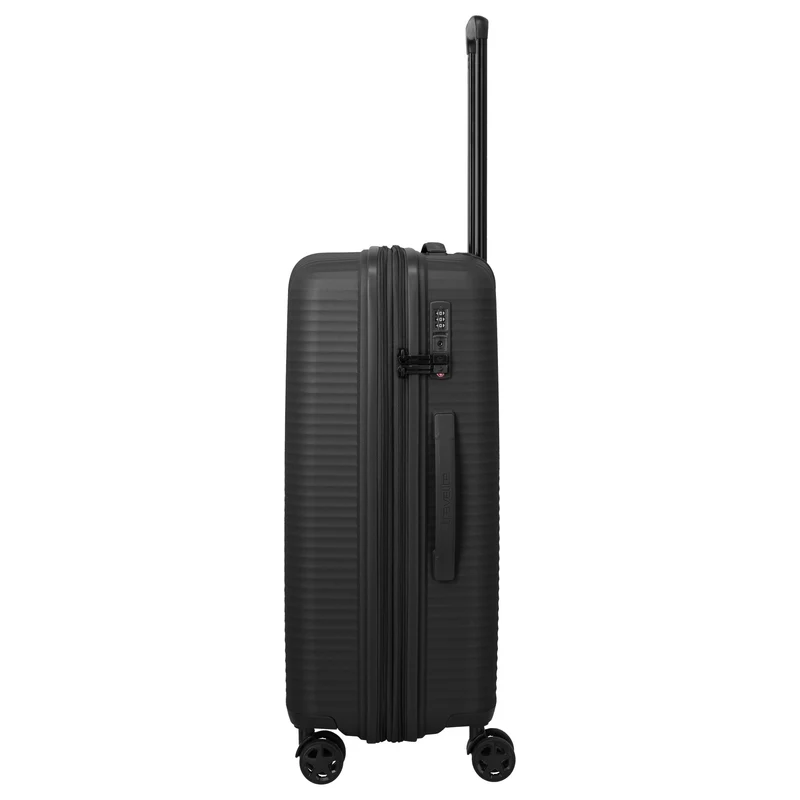Travelite Air Stripe - Trolley de 4 ruedas 66 cm expandible (black)