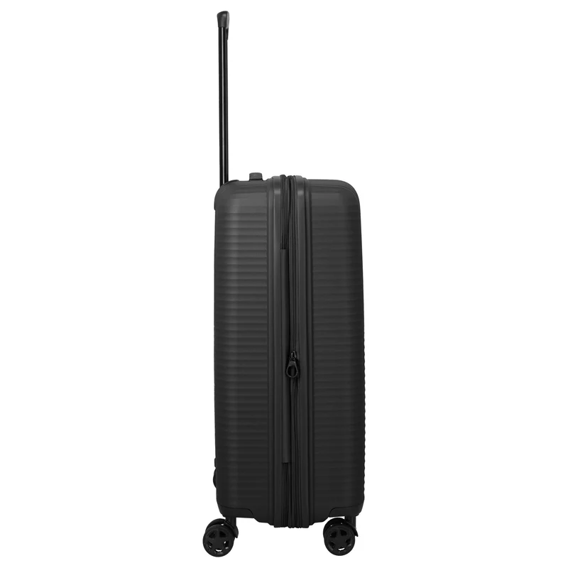 Travelite Air Stripe - Trolley de 4 ruedas 66 cm expandible (black)