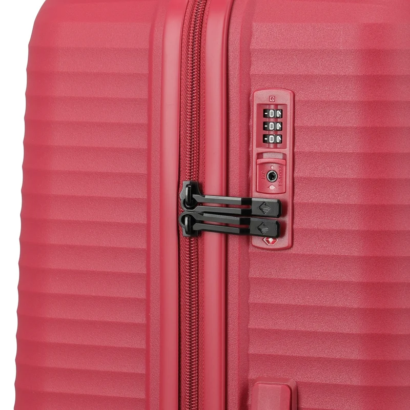 Travelite Air Stripe - Trolley de 4 ruedas 77 cm (red)