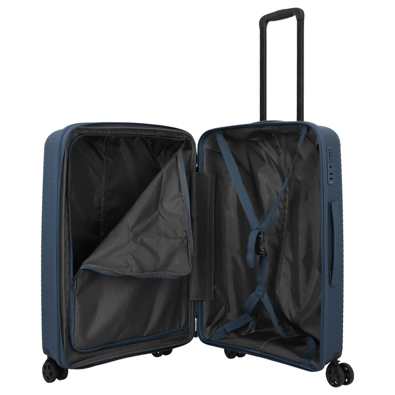 Travelite Air Stripe - Trolley de 4 ruedas 66 cm expandible (navy)