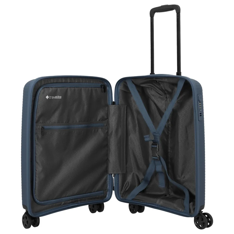 Travelite Air Stripe - Trolley de cabina con 4 ruedas 55 cm (navy)