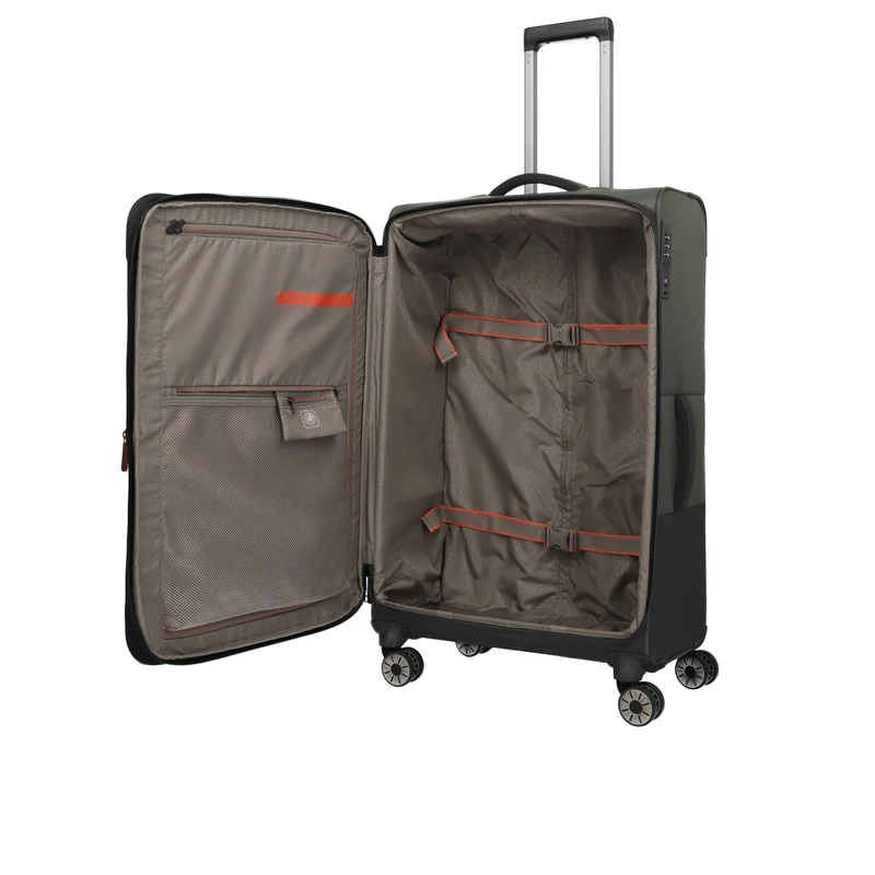 Travelite Crosslite - Trolley de 4 ruedas L 77 cm expandible (oliv)