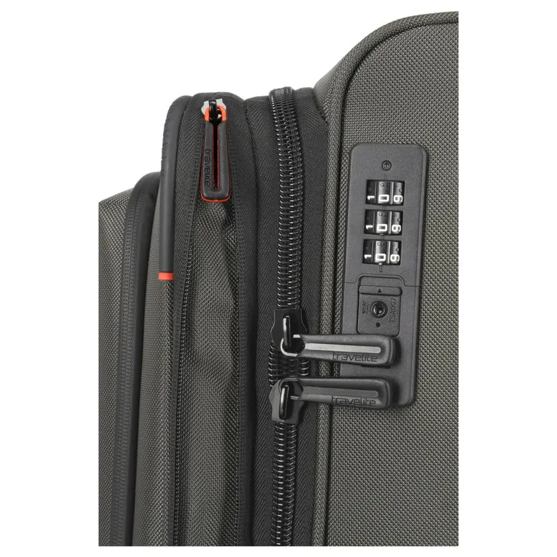 Travelite Crosslite - Trolley de 4 ruedas L 77 cm expandible (oliv)