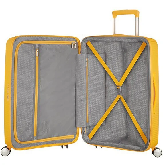 American Tourister Soundbox - Trolley de 4 ruedas 67 cm expandible (gelb)