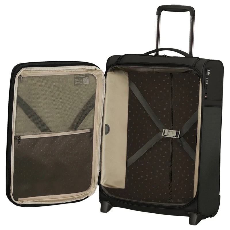 Samsonite Airea Upright - Trolley de cabina con 2 ruedas 55 cm (Toppocket) expandible (black)