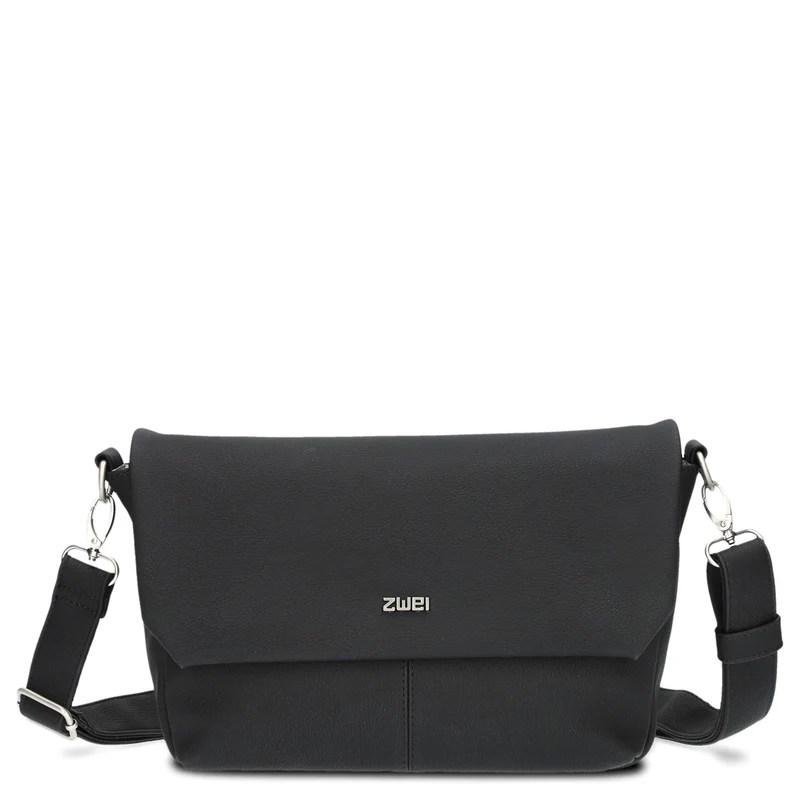 zwei Mademoiselle M60 - Bolso bandolera 33 cm (nubuk-black)