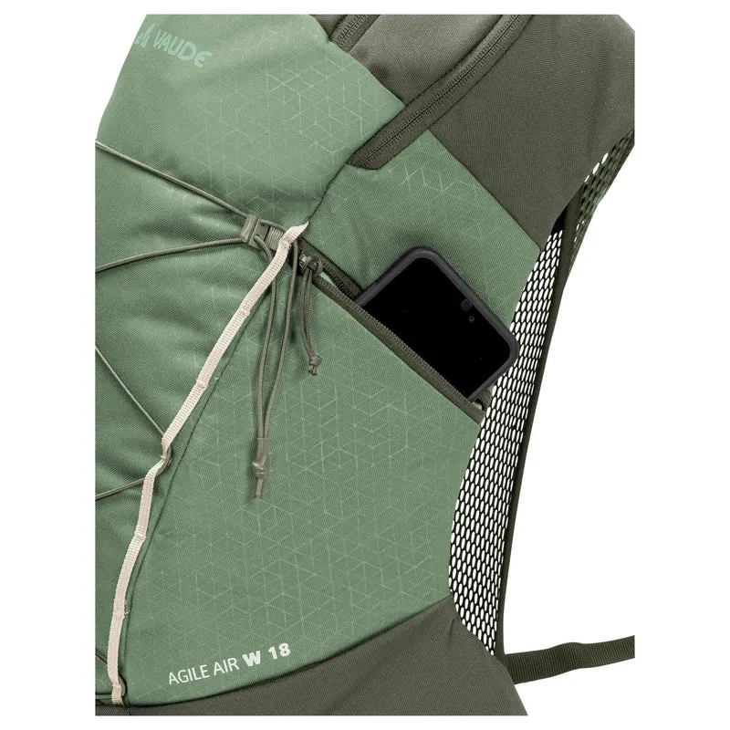 Vaude Women's Agile Air 18 - Mochila de senderismo 53 cm (willow green)