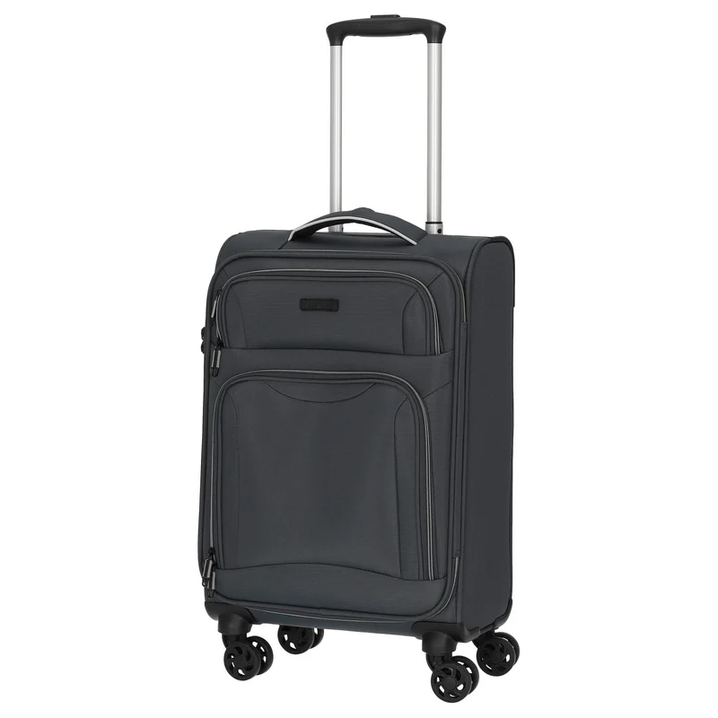D&N Travel Line 9204 - Trolley de cabina con 4 ruedas S 55 cm (grau)