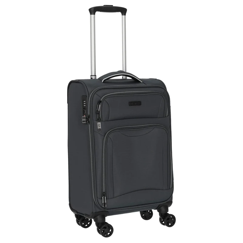 D&N Travel Line 9204 - Trolley de cabina con 4 ruedas S 55 cm (grau)