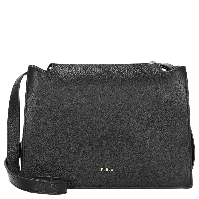 Furla Nuvola S Crossbody - Bolso bandolera 25 cm (nero)