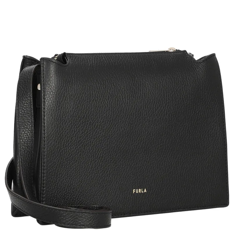 Furla Nuvola S Crossbody - Bolso bandolera 25 cm (nero)