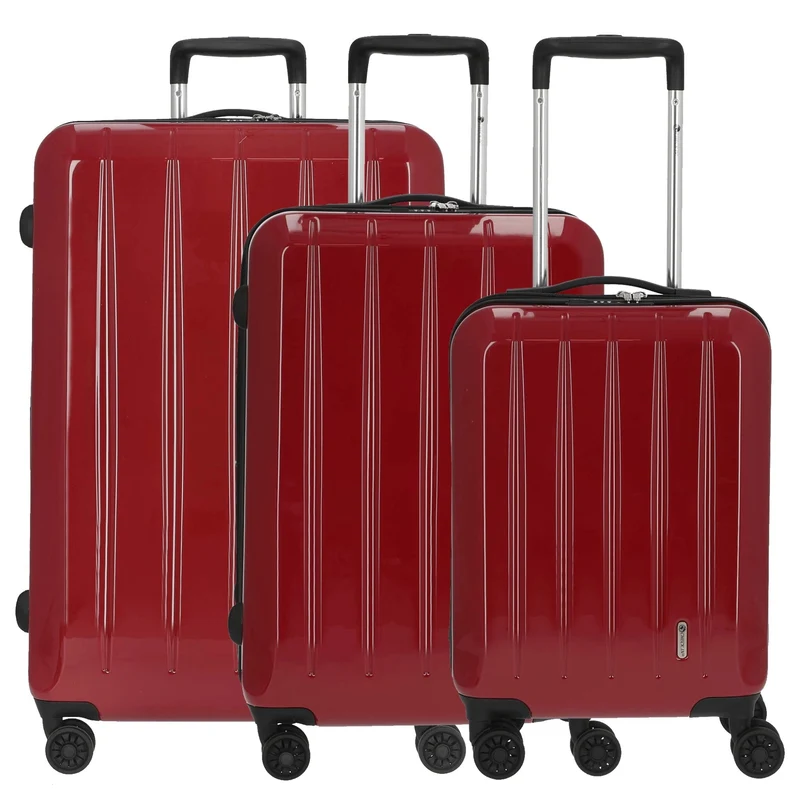 CHECK.IN London 2.0 Set de trolley 3 piezas (beere)