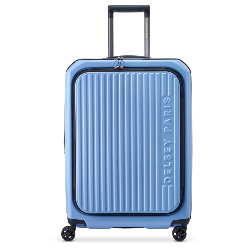 Delsey Paris Securitime - Trolley de 4 ruedas M 66 cm expandible (lavendelblau)