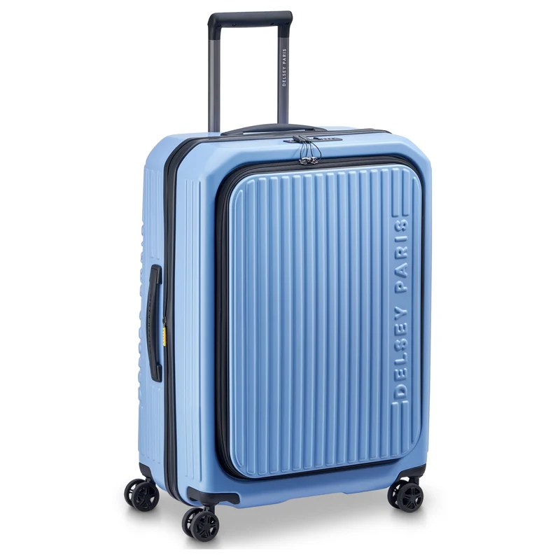 Delsey Paris Securitime - Trolley de 4 ruedas M 66 cm expandible (lavendelblau)