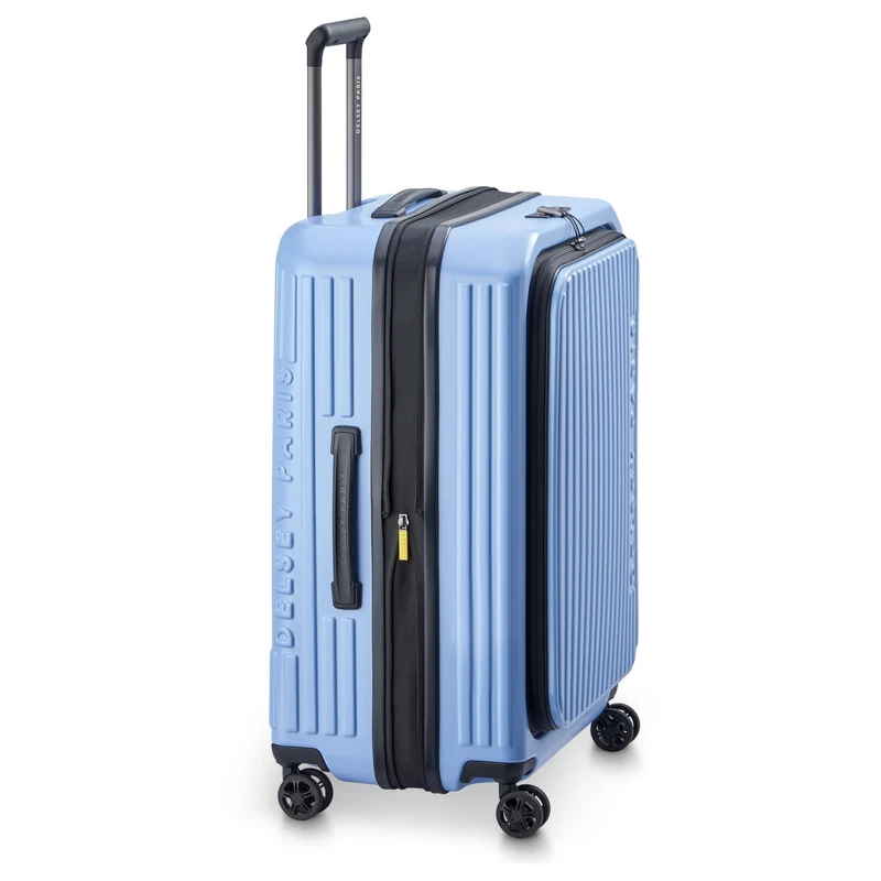 Delsey Paris Securitime - Trolley de 4 ruedas M 66 cm expandible (lavendelblau)