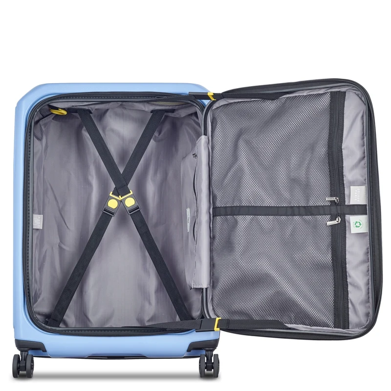 Delsey Paris Securitime - Trolley de 4 ruedas M 66 cm expandible (lavendelblau)
