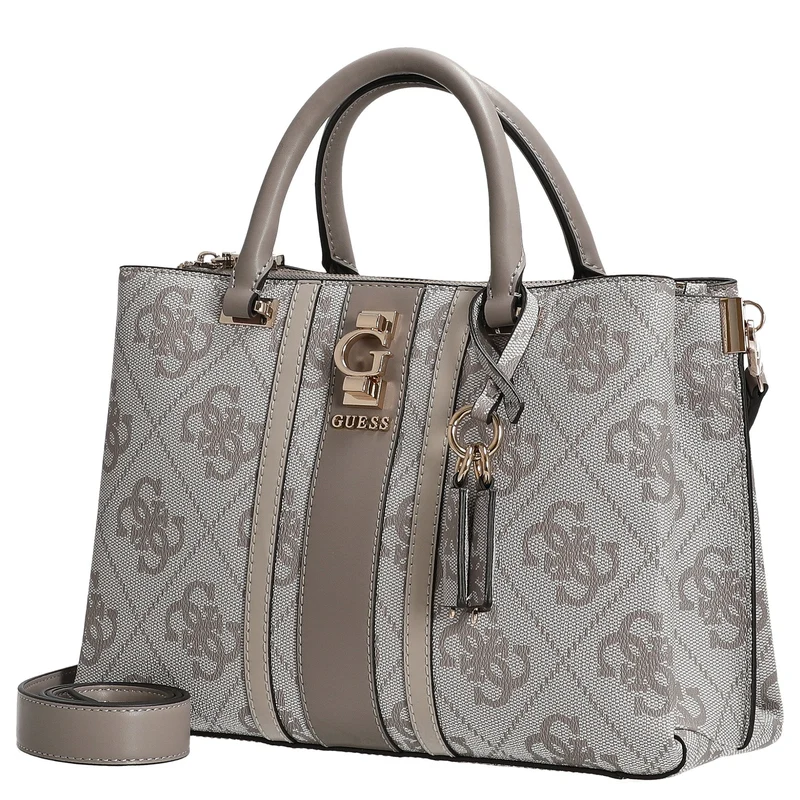 Guess Erenia Girlfriend - Bolso de mano (dark taupe logo)