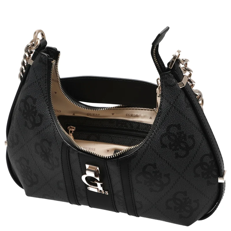 Guess Erenia Top Zip - Bolso de hombro (coal logo)
