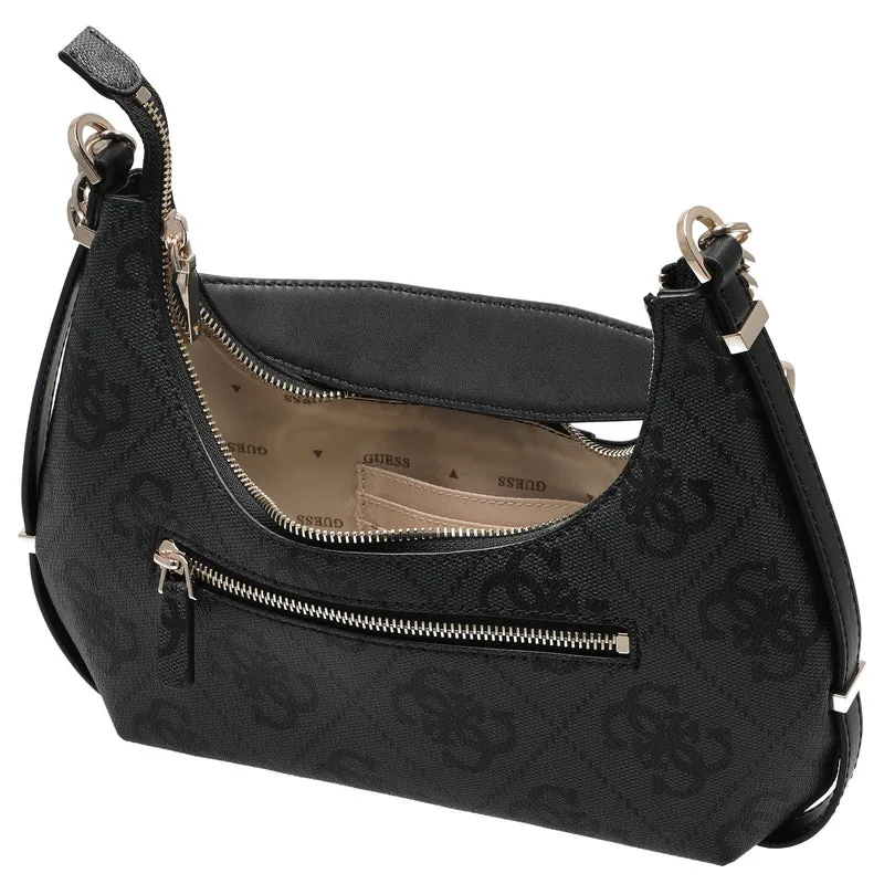 Guess Erenia Top Zip - Bolso de hombro (coal logo)