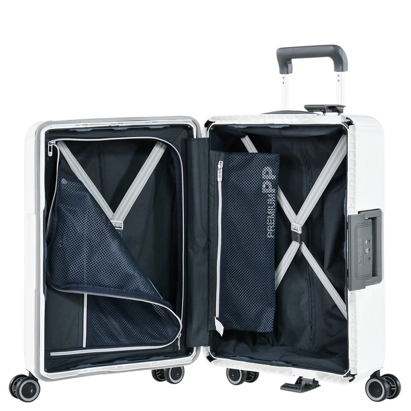 Eminent VERTICA - Trolley de cabina con 4 ruedas 55 cm (weiß)