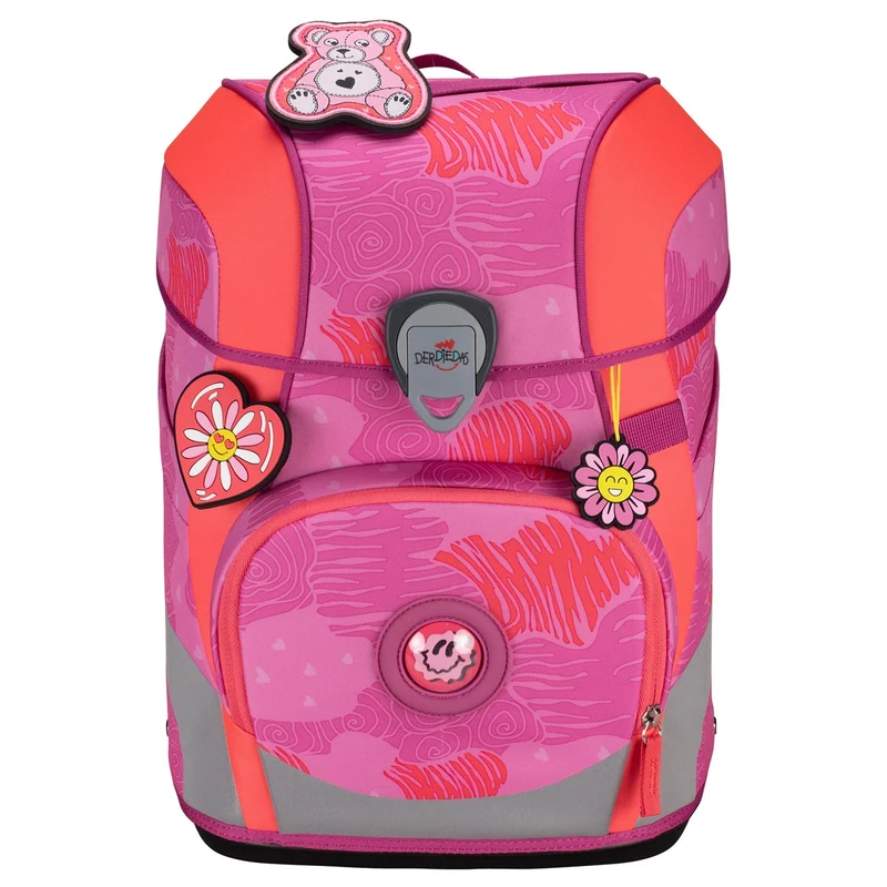 DerDieDas ErgoFlex Tiny - Mochila escolar Set 5tlg. 900g (Roses)