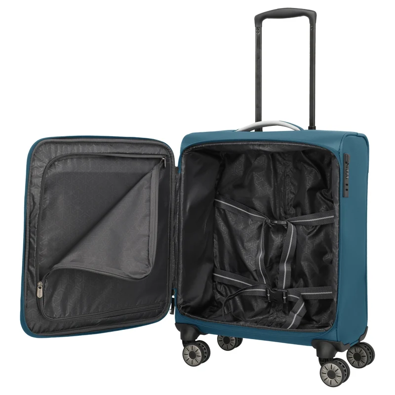 Travelite Jetpack Max - Trolley de 4 ruedas S 55 cm (petrol)