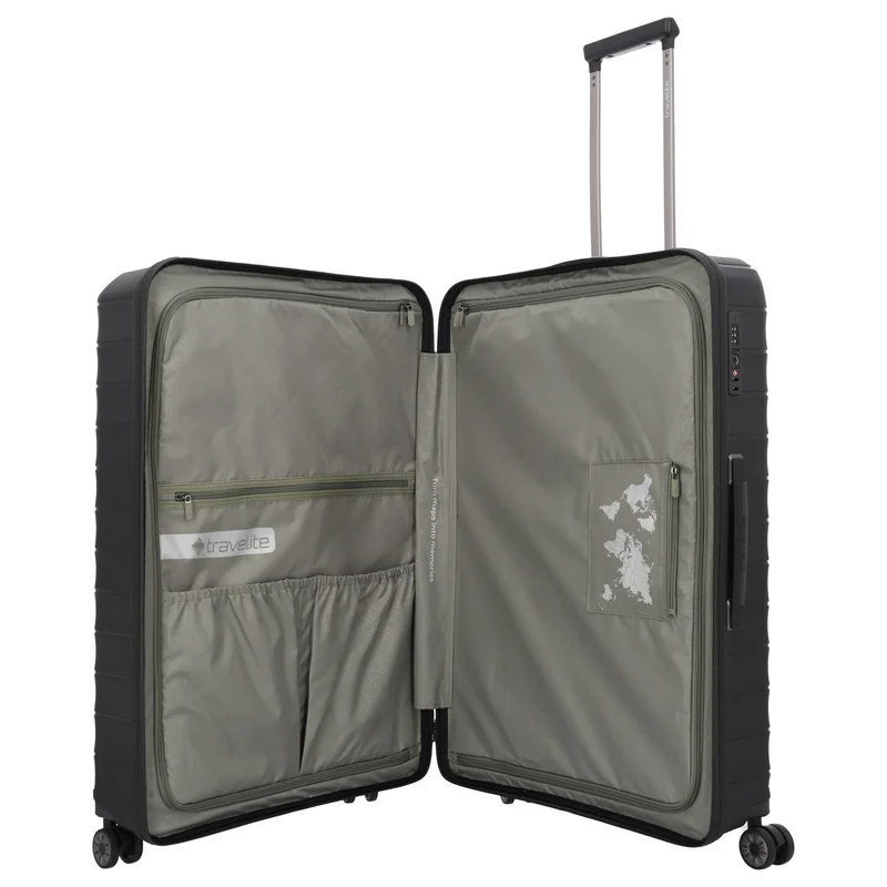 Travelite Mooby - Trolley de 4 ruedas L 77 cm (black)