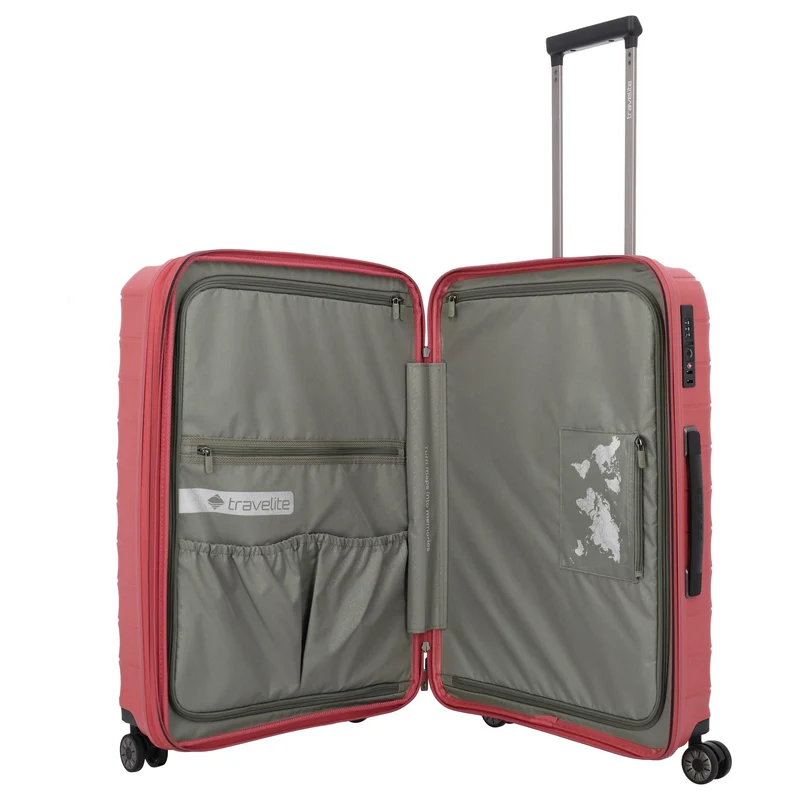Travelite Mooby - Trolley de 4 ruedas L 77 cm (rot)