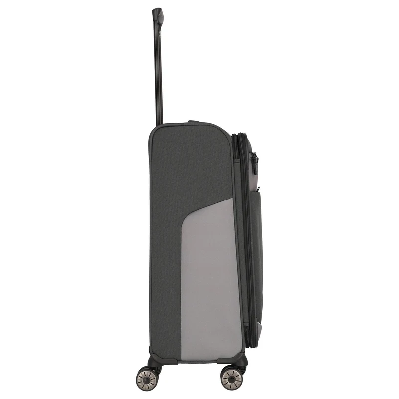 Travelite Viia - Trolley de 4 ruedas M 67 cm expandible (Schiefer)