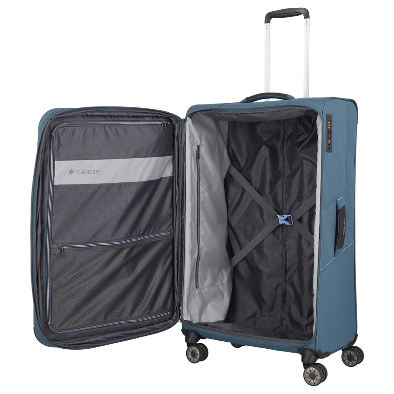 Travelite Skaii - Trolley de 4 ruedas L 78 cm expandible (panoramablau)