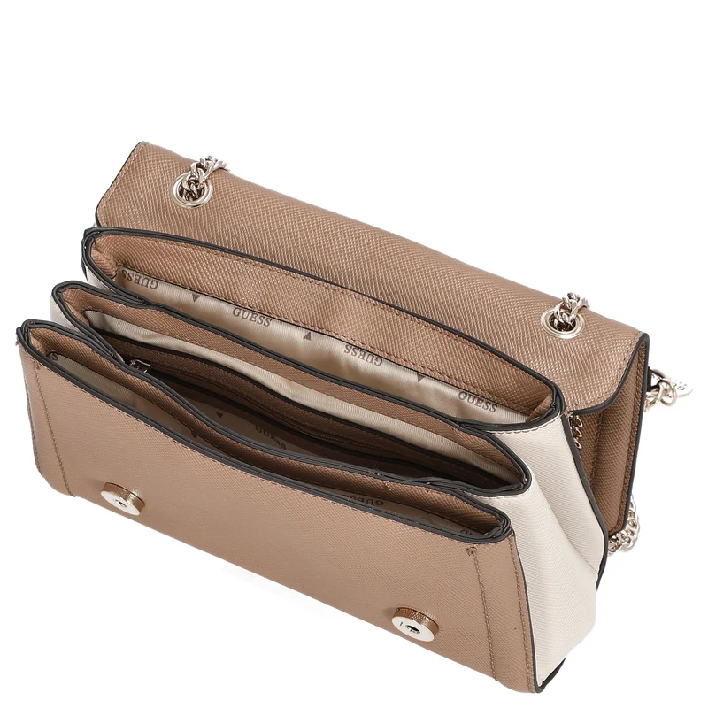 Guess Noelle II Xbody Flap - Bolso bandolera 24 cm (tan multi)