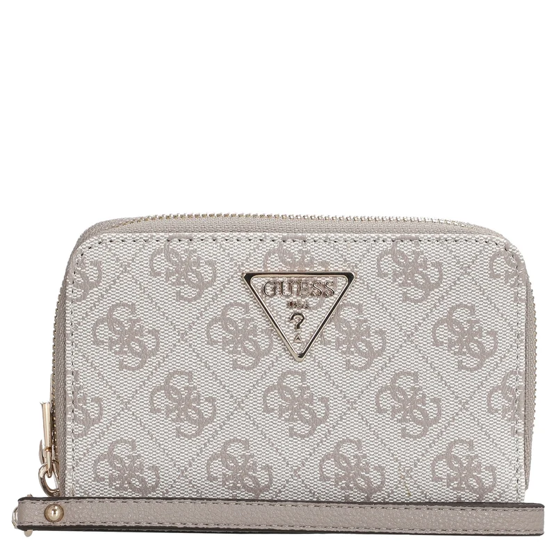 Guess Laurel II SLG Medium Double Zip - Cartera (color: dark taupe logo)