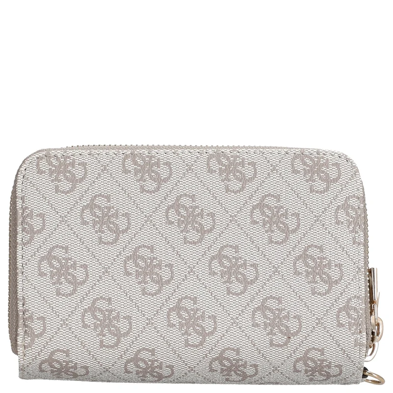 Guess Laurel II SLG Medium Double Zip - Cartera (color: dark taupe logo)