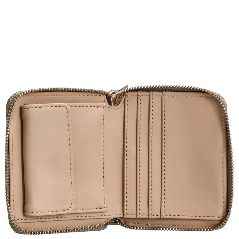 Guess Laurel II SLG Small Zip Around - Cartera (pewter)