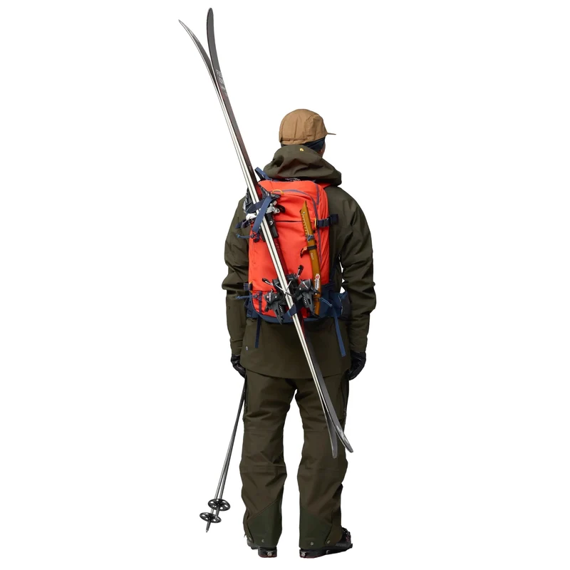 Fjällräven Bergtagen Touring 30 - Mochila de esquí (flame orange-mountain blue)