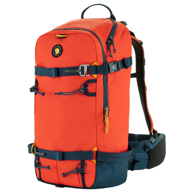 Fjällräven Bergtagen Touring 30 - Mochila de esquí (flame orange-mountain blue, M/L)