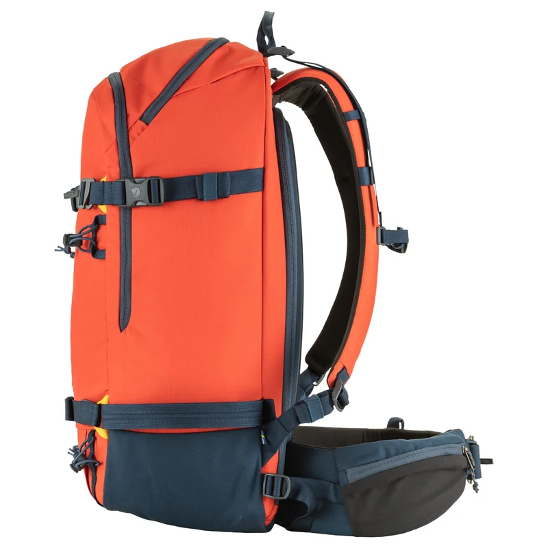 Fjällräven Bergtagen Touring 30 - Mochila de esquí (flame orange-mountain blue, M/L)
