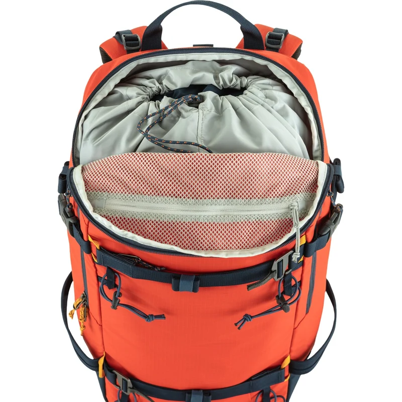 Fjällräven Bergtagen Touring 30 - Mochila de esquí (flame orange-mountain blue, M/L)