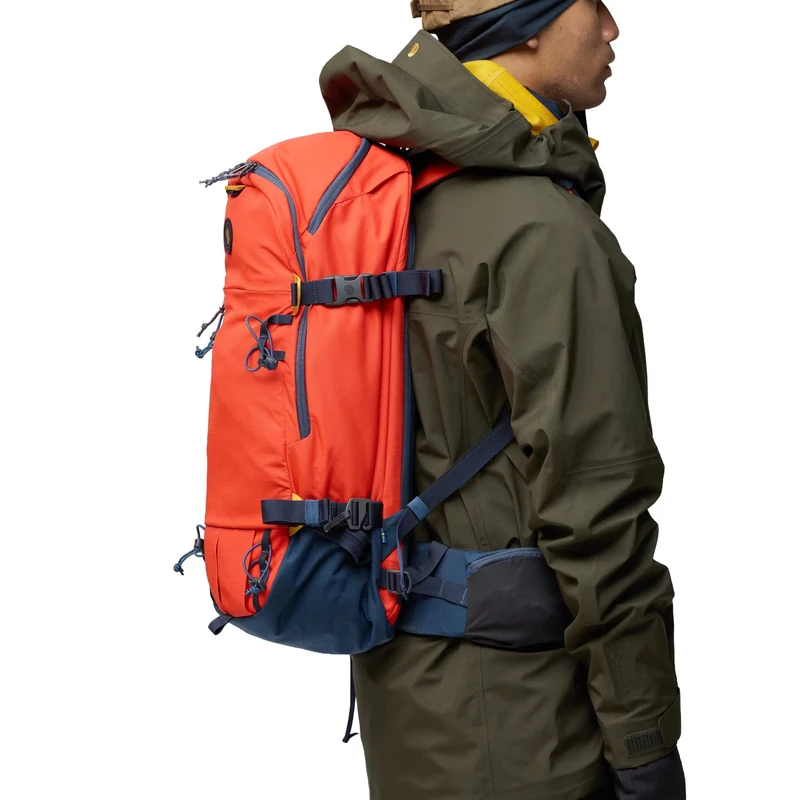 Fjällräven Bergtagen Touring 30 - Mochila de esquí (flame orange-mountain blue, M/L)