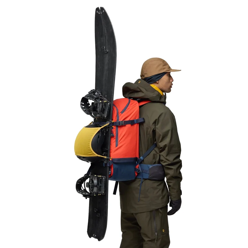 Fjällräven Bergtagen Touring 30 - Mochila de esquí (flame orange-mountain blue, M/L)