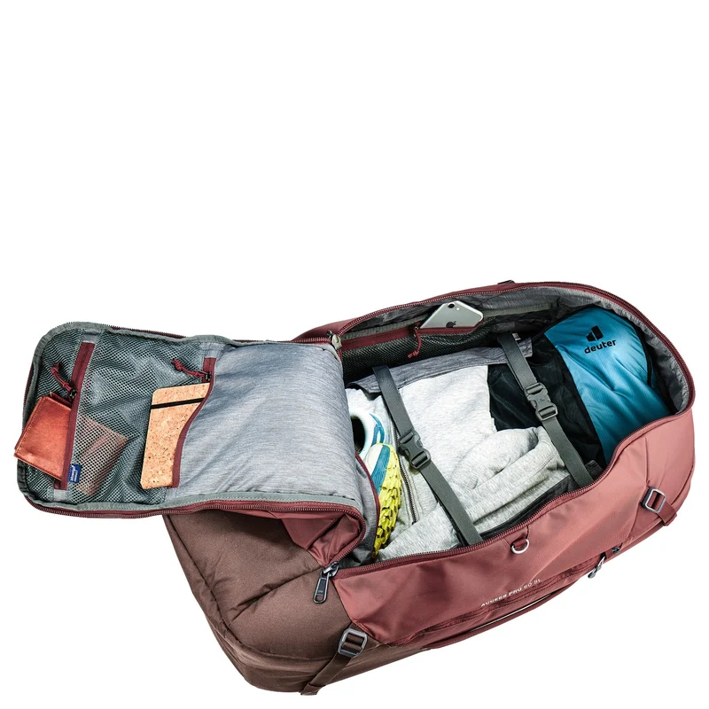 Deuter Access Pro 60 SL - Mochila de viaje para mujer 66 cm (caspia-raisin)